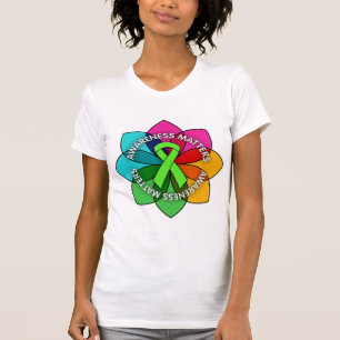 T-shirt Pétales de sujets de conscience de lymphome de