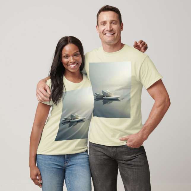 T-shirt Pétales flottants en pierre (Unisexe)