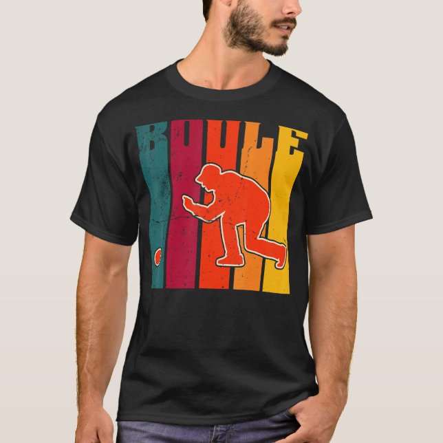 T-shirt Pétanque Boccia Boule jeu (Devant)
