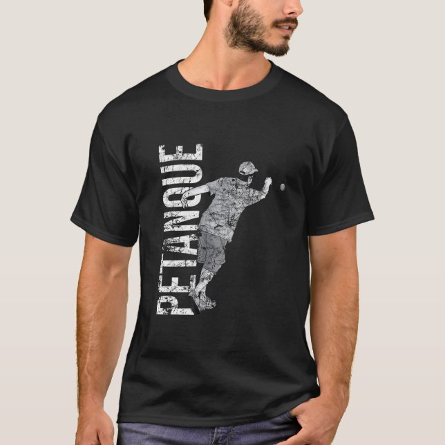 T-shirt Petanque player boule balls bocce bocceball boules (Devant)