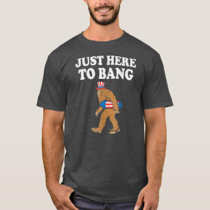 T-shirt Pétards juste ici pour exploser le 4 juillet USA