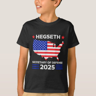 T-shirt Pete Hegseth Secrétaire À La Défense 2025 Trump Pi