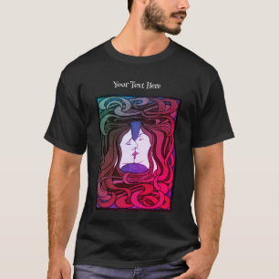 T-shirt Peter Behrens Kiss Love Art Nouveau Abstrait