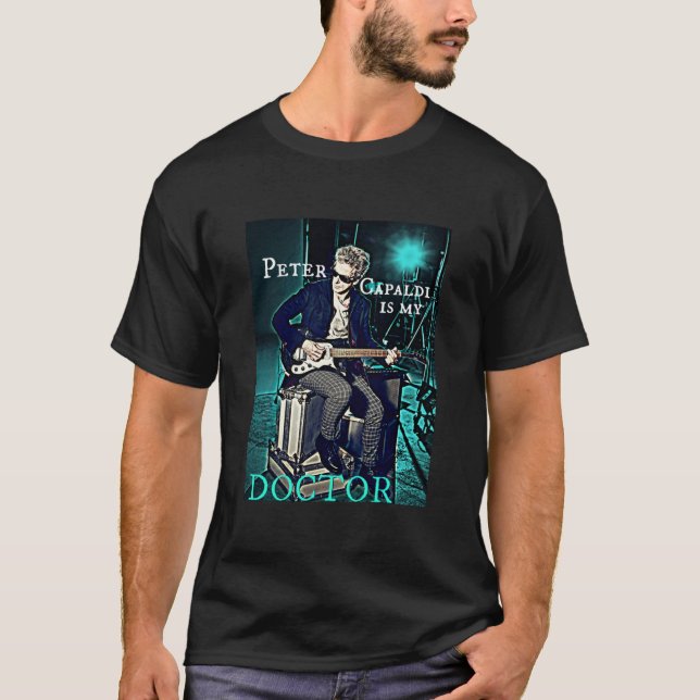 T-shirt Peter Capaldi Is My Doctor Fitted Scoop  (Devant)