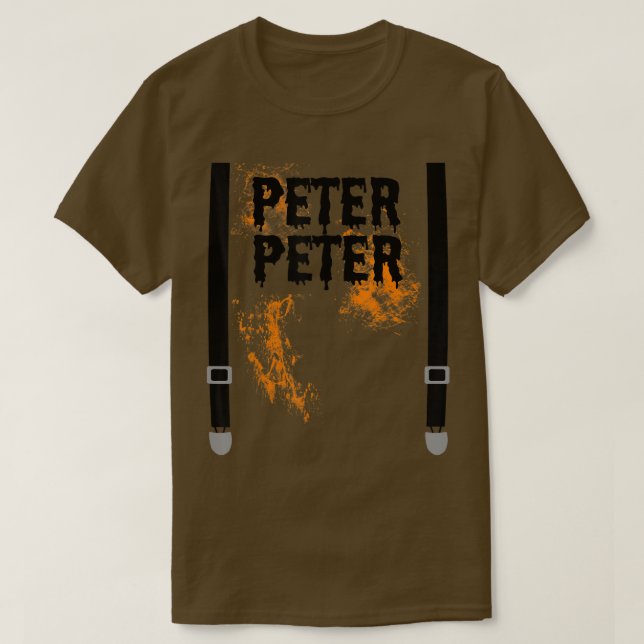 T-shirt Peter Citrouille Costume de mangeur Halloween Spla (Design devant)