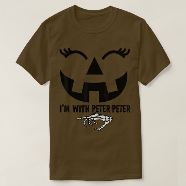 T-shirt Peter Citrouille Costume de mangeur Halloween Spla (Design devant)