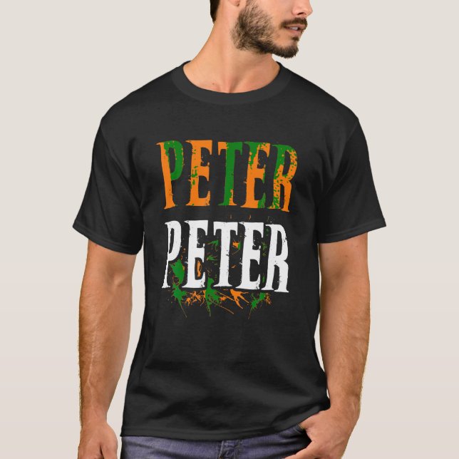 T-shirt Peter Citrouille Costume de mangeur Halloween Spla (Devant)