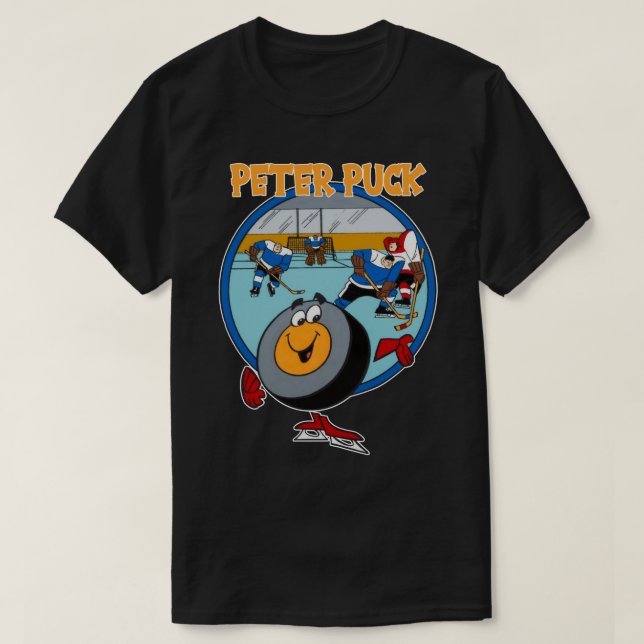 T-shirt Peter Design Puck Caractère de dessin classique T  (Design devant)
