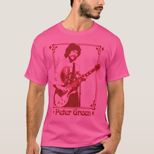 T-shirt Peter Green — Conception de ventilateur rétro (Devant)