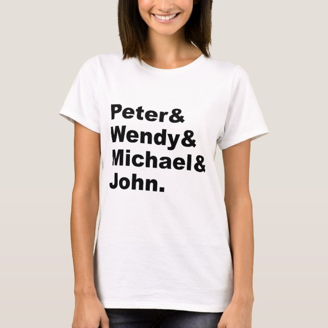 T-shirt Peter Pan de J.M. Barrie | Peter Wendy Michael Joh (Devant)