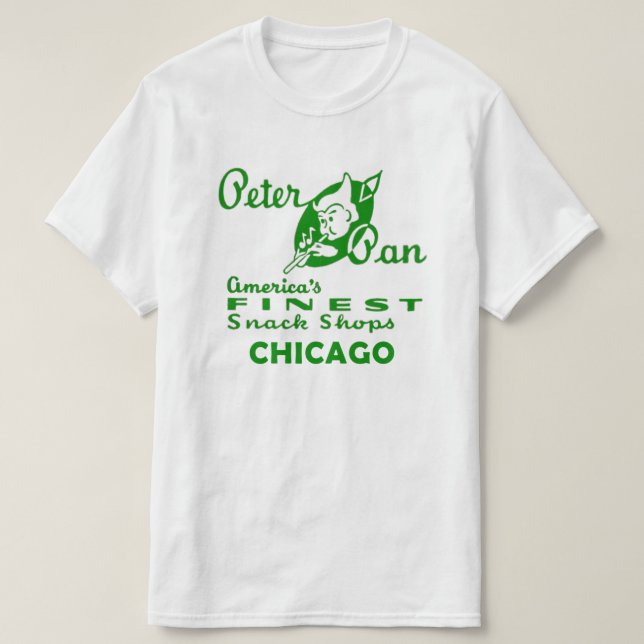 T-shirt Peter Pan Snack Shop, Chicago (Design devant)