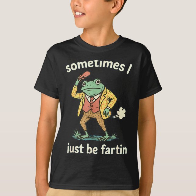T-shirt Péter parfois grenouille sourire (Devant)