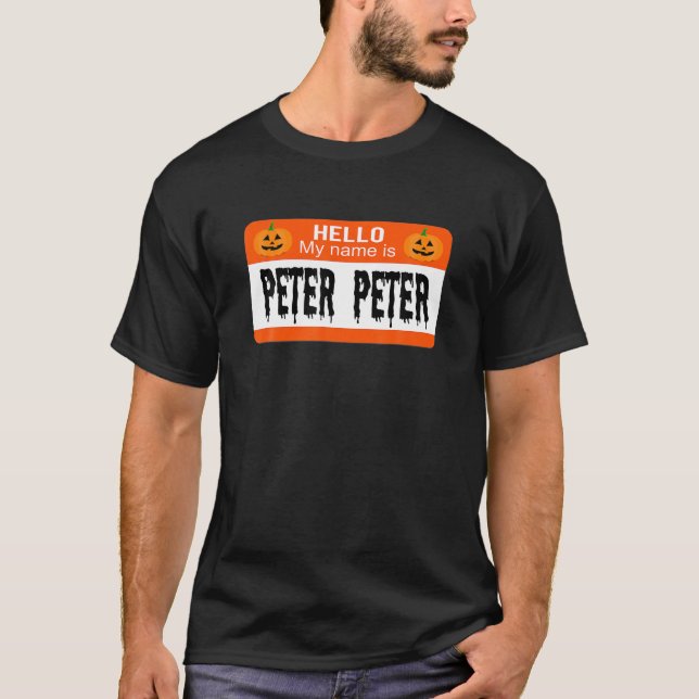 T-shirt Peter Peter Peter Citrouille Manger Couples d'Hall (Devant)