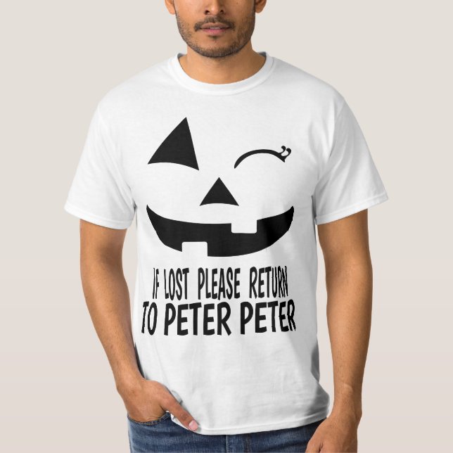 T-shirt Peter Peter Pumpkin Eater Wife Couples Costume  (Devant)