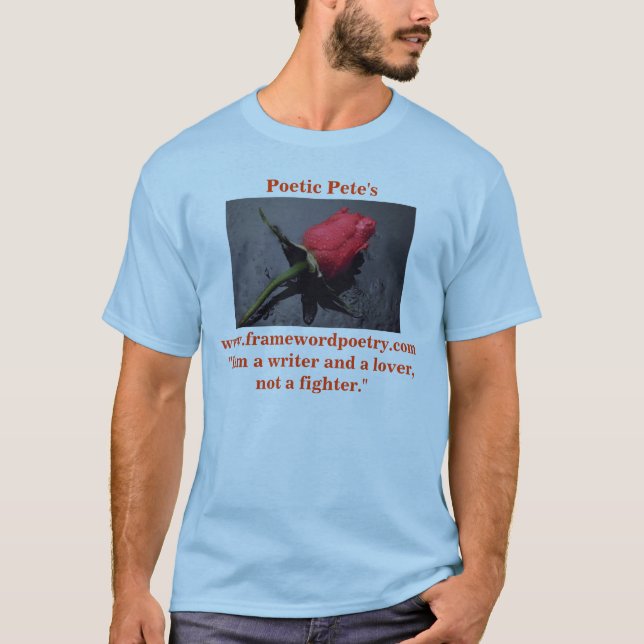 T-shirt Peter poétique ; S'est levé (Devant)