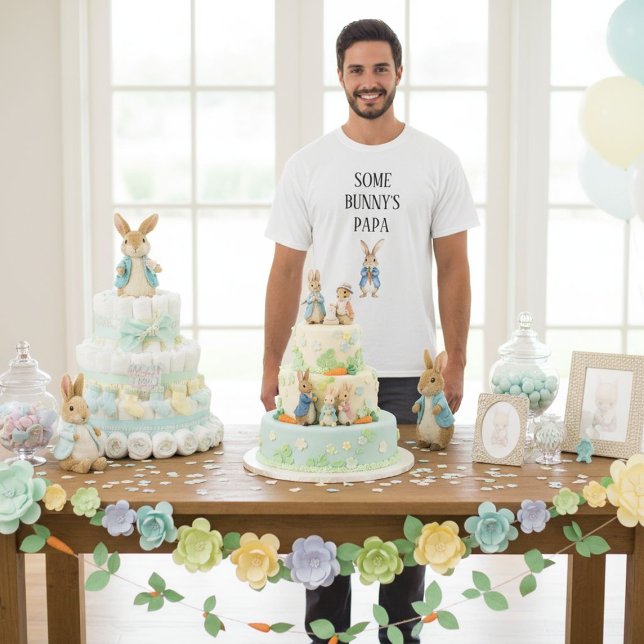 T-shirt Peter Rabbit Baby shower Papa Papa de Lapin (Créateur téléchargé)