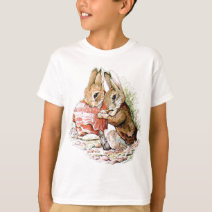 T-shirt Peter Rabbit et Benjamin Bunny planifient leur rai