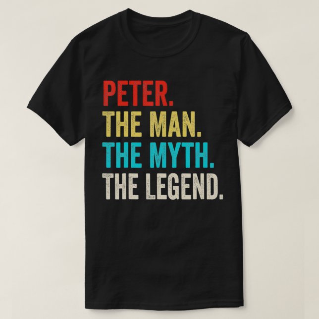 T-shirt Peter The Man The Myth The Legend Venin (Design devant)