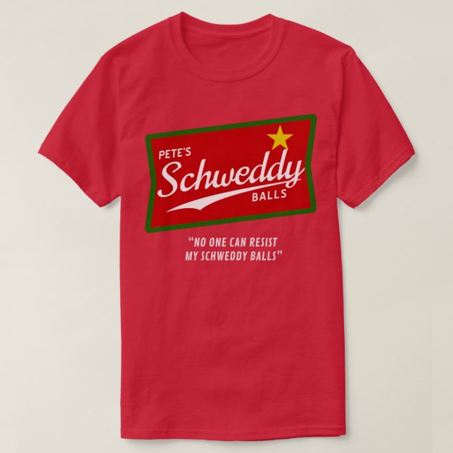 T-shirt Petes Schweddy Balls Noël (Design devant)