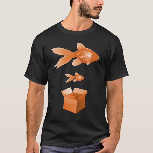 T-shirt Petit adulte de poissons de grands poissons (Devant)
