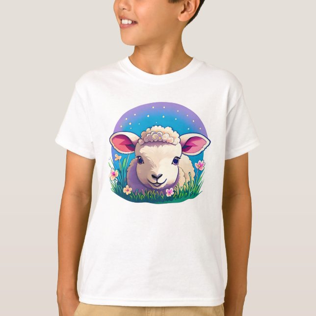 T-shirt petit agneau (Devant)