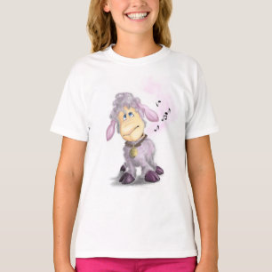 T-shirt Petit agneau avec Bell - Heureux