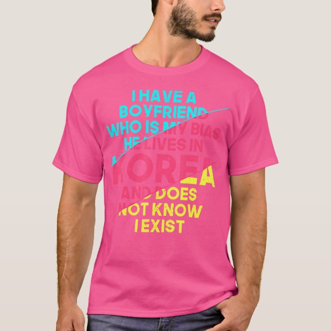 T-shirt Petit Ami Coréen Pop Bias K-Pop (Devant)