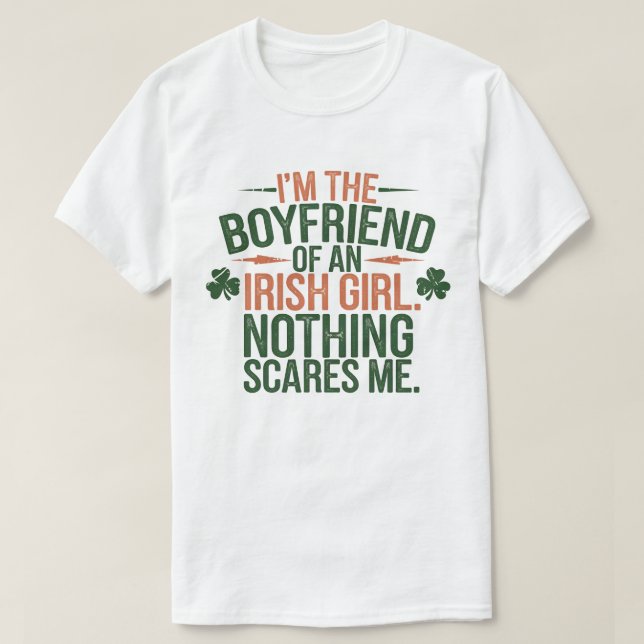 T-shirt Petit ami d'irlandaise Fille Brave St. Patrick's D (Design devant)