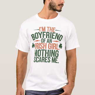 T-shirt Petit ami d'irlandaise Fille Brave St. Patrick's D