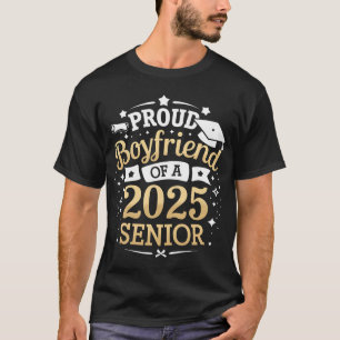 T-shirt Petit Ami Fier D'une Diplômée Promotion 2025 Cérém