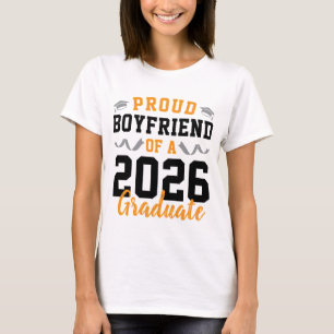 T-shirt Petit Ami Fier d'une Fête de Remise des Diplômes P