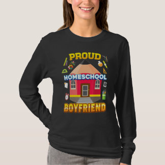 T-shirt Petit ami fier papa maman famille enfant école à l