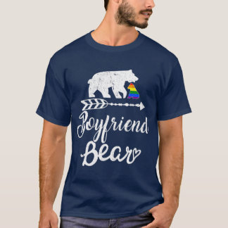 T-shirt Petit ami Ours LGB Noël Rainbow Pride Gay