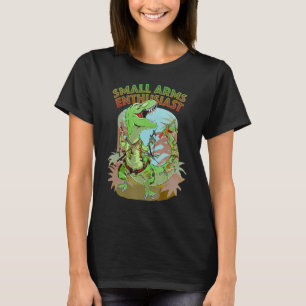 T-shirt Petit Amoureux Des Armes Amusantes T-rex Dinosaur