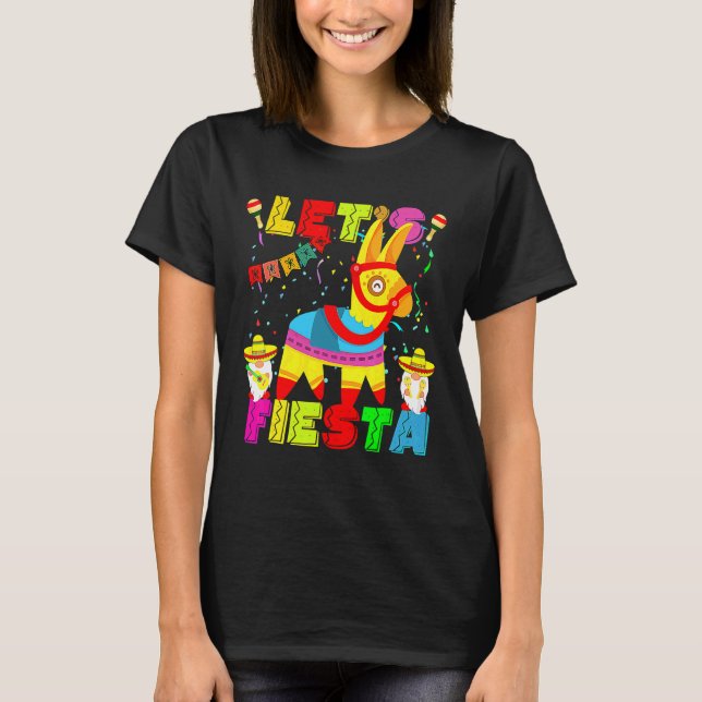 T-shirt Petit Âne Pinata Fêtons la Fiesta Cinco De Mayo Pa (Devant)