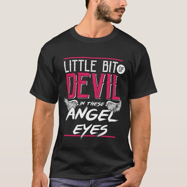T-shirt Petit ange et Devils (Devant)