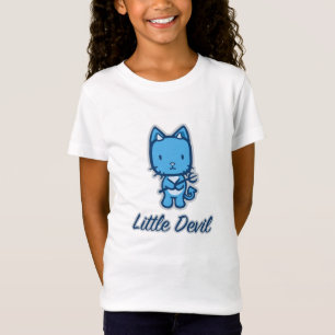T-Shirt "Petit Ange...Petit Diable" Tee de la fille Ringer