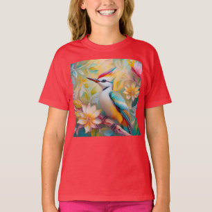 T-shirt Petit arc-en-ciel Pic Imaginaire Oiseau