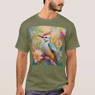 T-shirt Petit arc-en-ciel Pic Imaginaire Oiseau