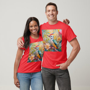 T-shirt Petit arc-en-ciel Pic Imaginaire Oiseau
