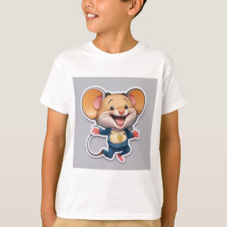 T-shirt Petit autocollant de souris