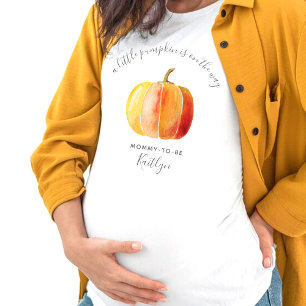 T-shirt Petit Baby shower Citrouille pour maman à être