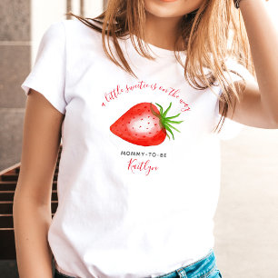 T-shirt Petit Baby shower de fraise sucrée Mommy-to-be