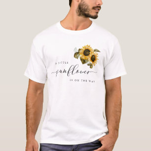 T-shirt Petit Baby shower de tournesol