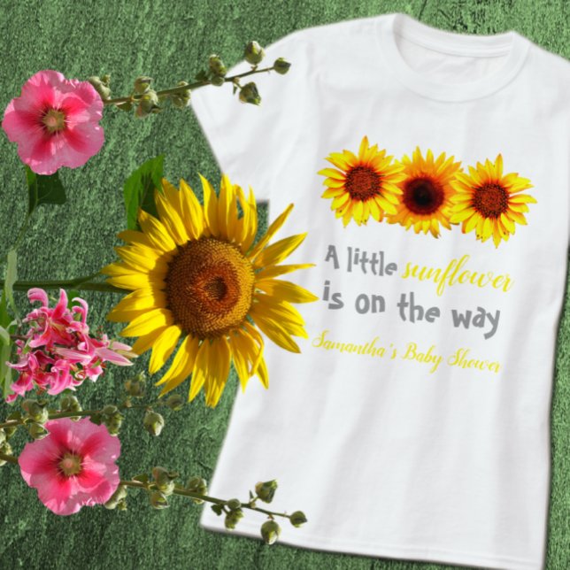 T-shirt Petit Baby shower de tournesol (Créateur téléchargé)