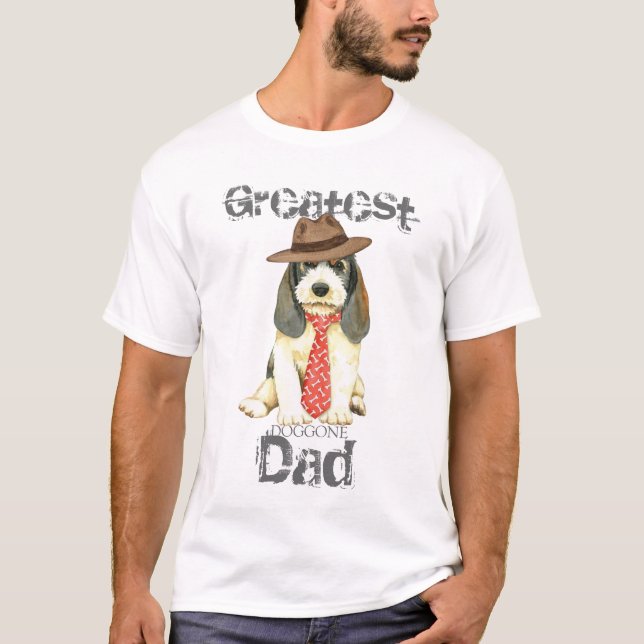 T-shirt Petit Basset Griffon Vendeen Papa (Devant)