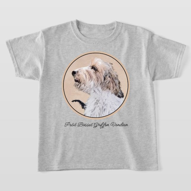 T-shirt Petit Basset Griffon Vendéen Peinture - Chien Art (Poser)