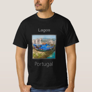 T-shirt Petit Bateau de Pêche Bleu, Lagos, Portugal