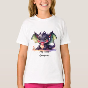 T-shirt Petit bébé dragon tire la langue