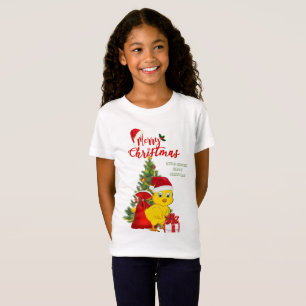 T-Shirt Petit bébé poulet Noël
